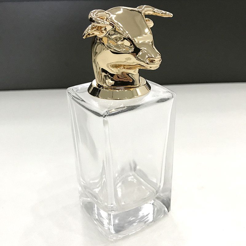 Customized Zamac Perfume Cap 46*49*45mm For Bottle Packing Blister Carton Box