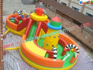 China Durable Commercial Inflatable Playground Fire Retardant PVC Tarpaulin wholesale