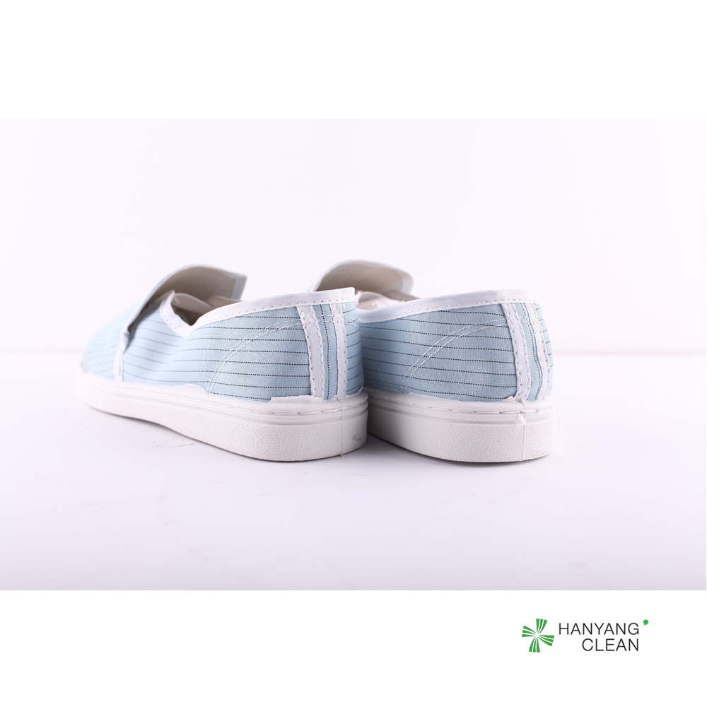 Pharmaceutical ESD Cleanroom Shoes Lint Free Easy Cleaning With Textile Lining