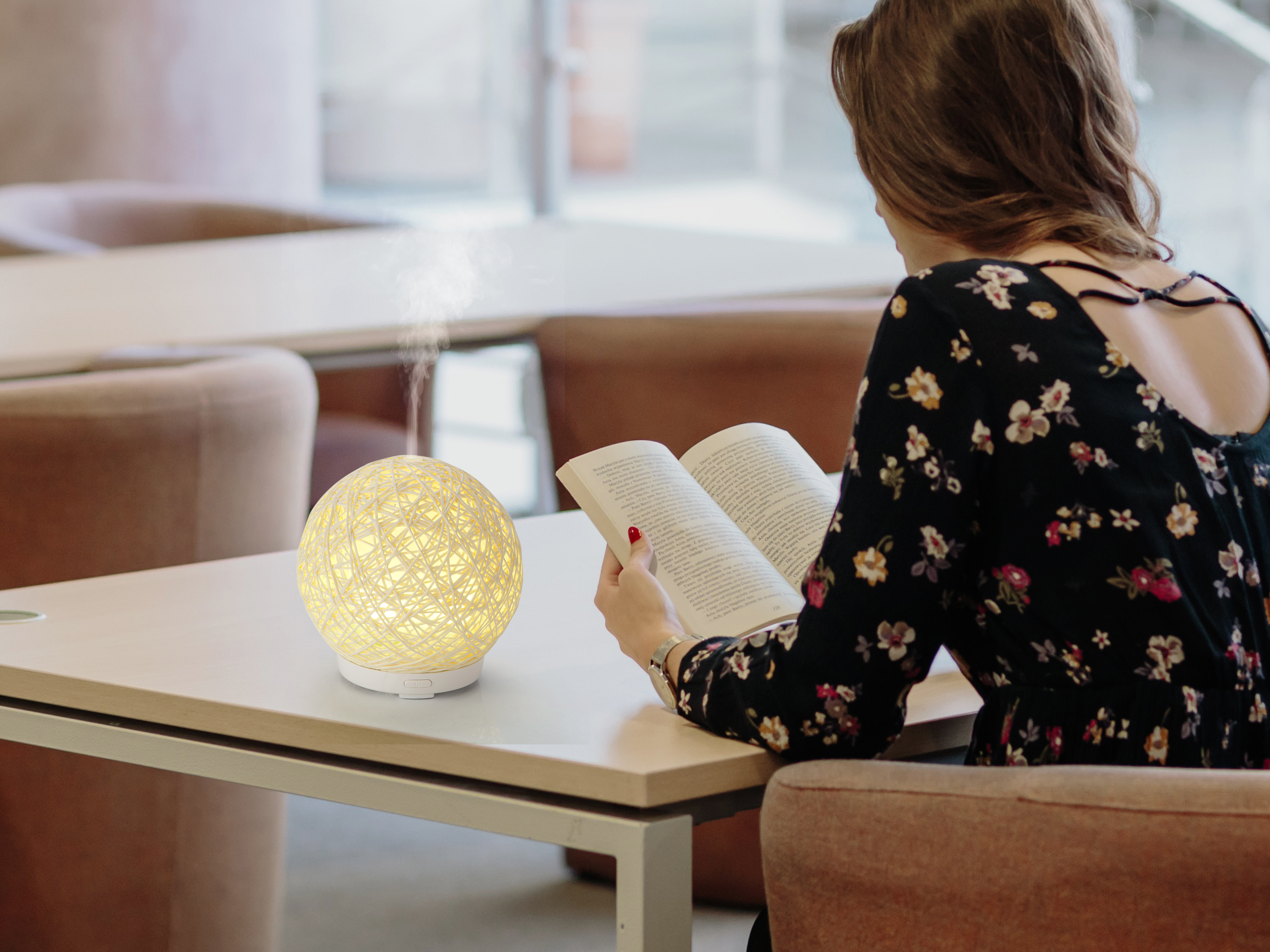 Ball Net Design Rattan Essential Oil Diffuser Ultrasonic Air Humidifier