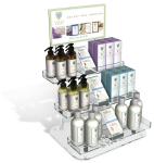 Acrylic Cosmetic Display Stand Skin Care Product Countertop Display Stand