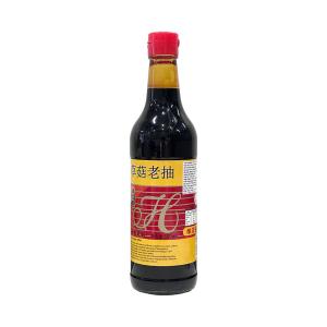 China Black Straw Dark Mushroom Soy Sauce Roasted Vegetables 500ml Oem wholesale
