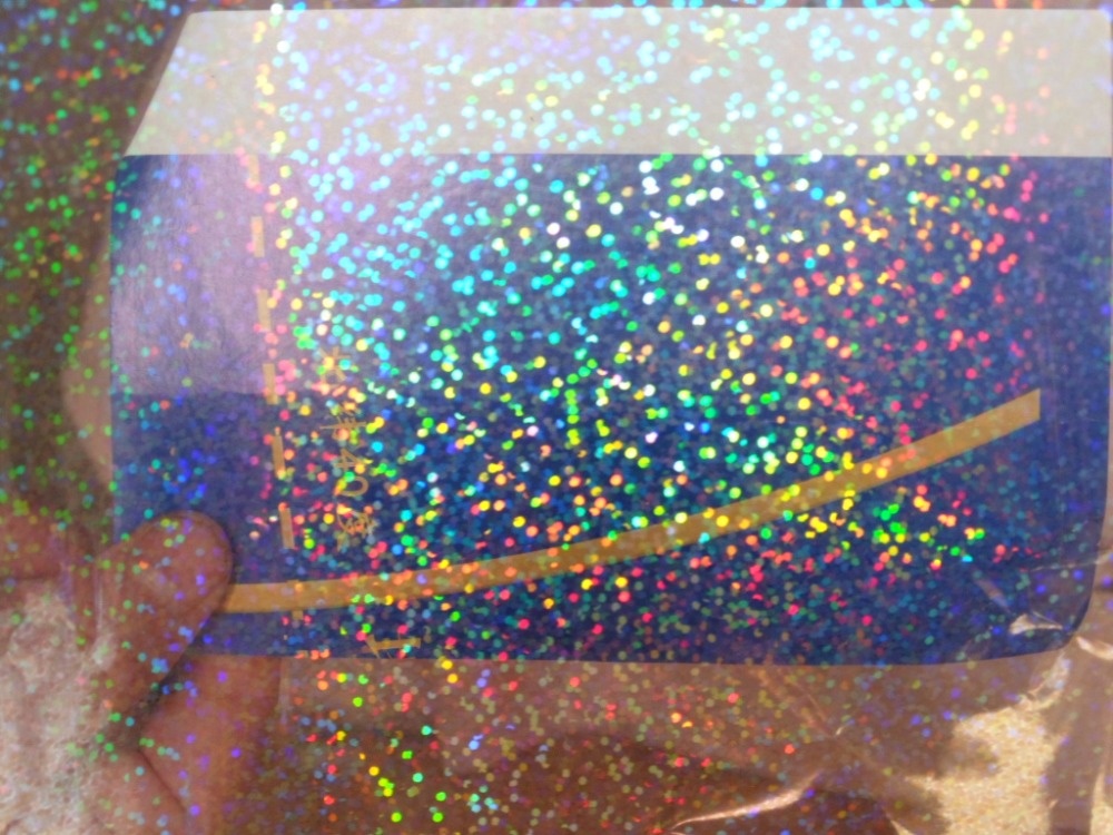 Seamless Rainbow Holographic PET Lamination Film For 15 Micron Wet Lamination Process