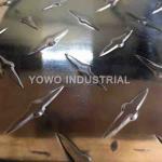0.7mm 1250mm Width Self Adhesive Aluminum Checker Plate