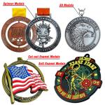 Zinc Alloy Custom Sport Medal 3D Gold Award Marathon Running Medal
