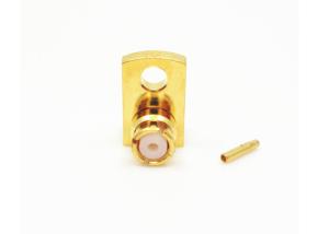 China Flange Mount Cable Female Straight 1-hole Flange SMP RF Connector wholesale