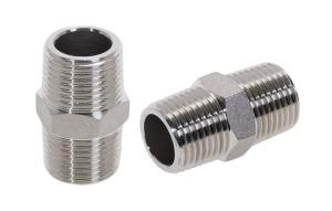 China 150psi 1/2&quot; Male To 1/2&quot;Male Stainless Steel Pipe Fitting NPT Hex Nipple wholesale