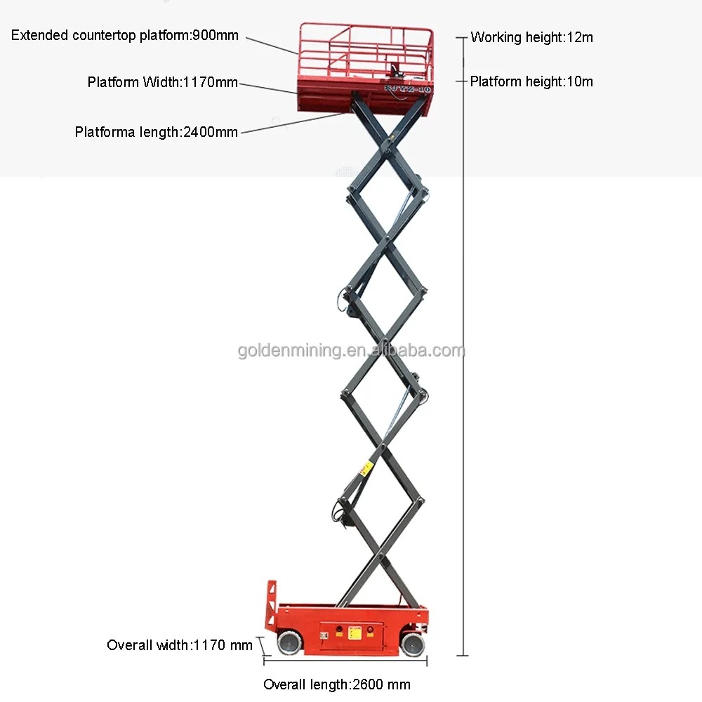 6m-24m Lifting Work Platform Aerial Trailer Towable Manlift Scissor Lift