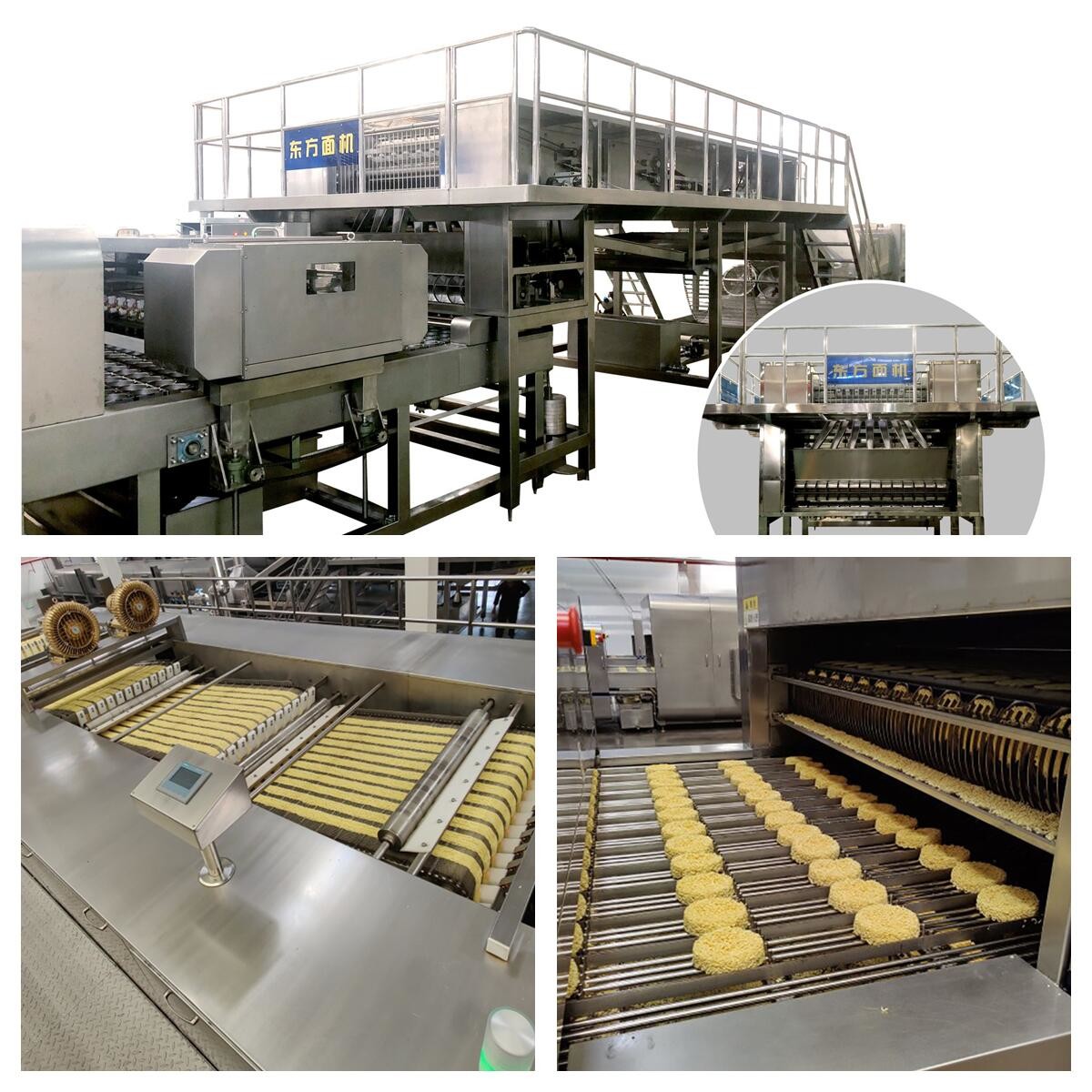 152KW Electric Maggi Making Machine SUS304 Fried Instant Noodle Production Line