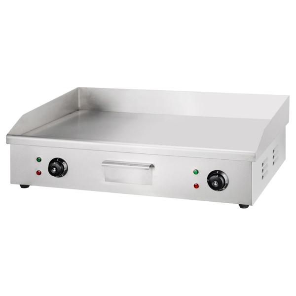 Electric Griddle Machine with Stainless Steel Construction and Temperature