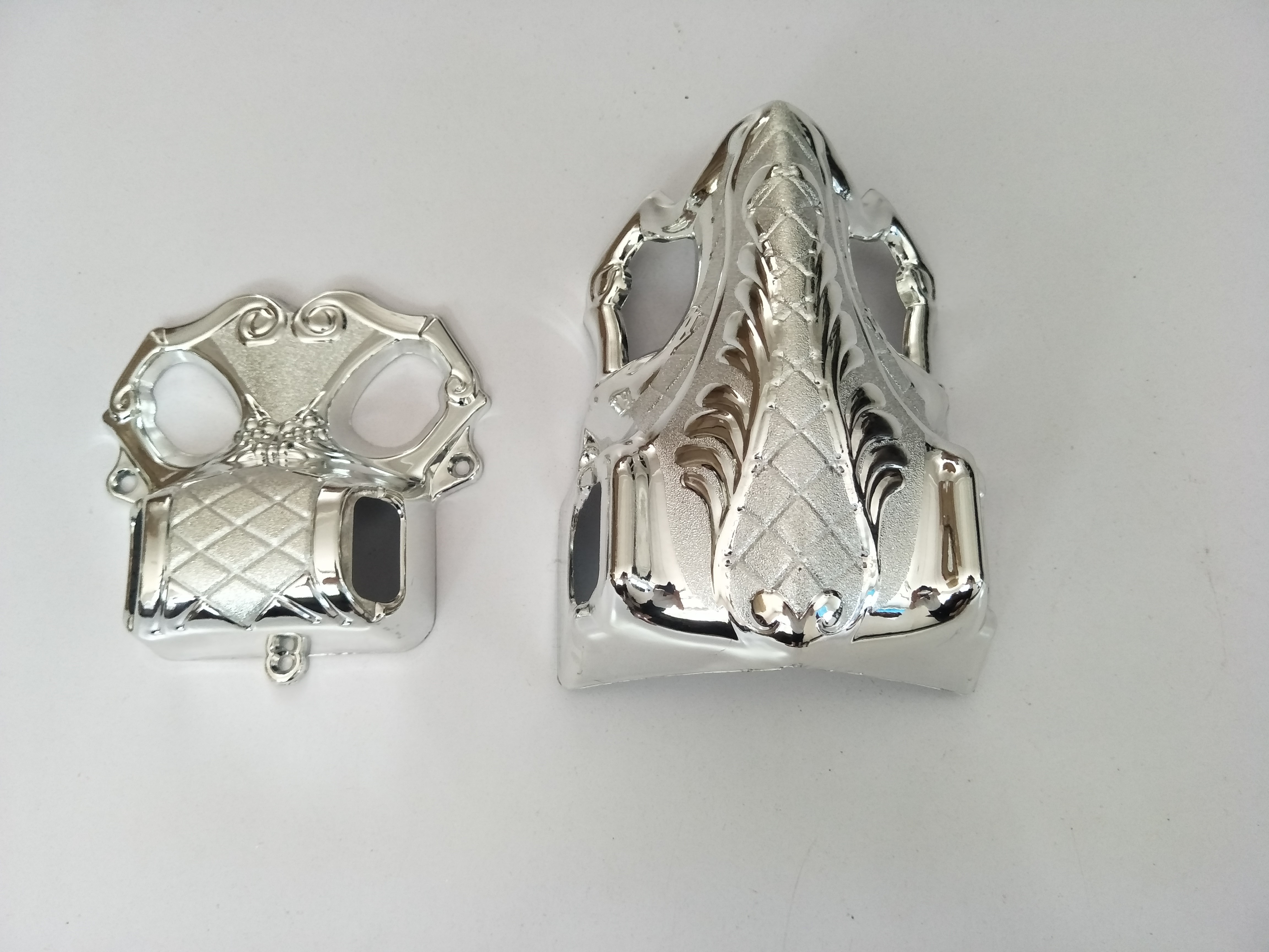 Gold Corner Casket Corners With PP Plastic , Coffin Fittings For Adult