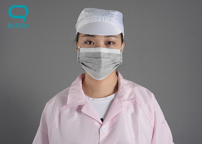 5mm Strip Anti Static Unisex Clean Room Cap Customized Color
