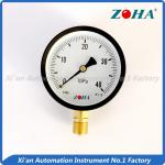100mm Bottom Connection Pressure Gauge / Black 6000 PSI Pressure Gauge