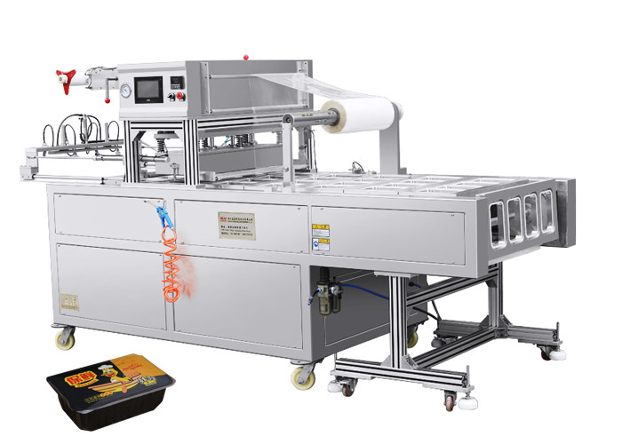 Linear Automatic MAP Tray Sealing Machine Modified Atmosphere Packaging Equipment