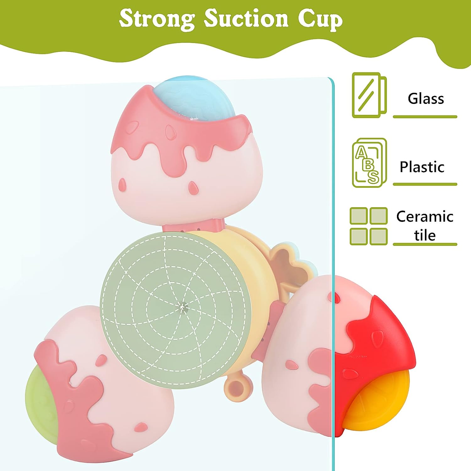 Gender-Neutral Baby Bath Spinner Toy for 2-4 Years Old Rotating and Detachable Sensory Gift