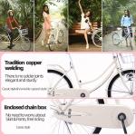 Retro 24 26 Inch Women Bicycle Utility City Bike Carbon Steel Material