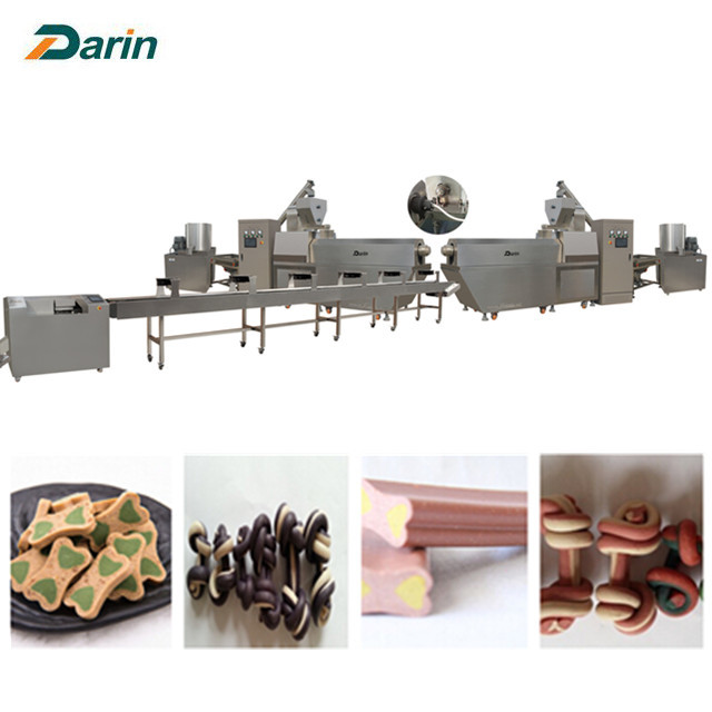 Good Pet Treats Dog Chews Bone food Extruder Machine ISO9001 2008 Certification