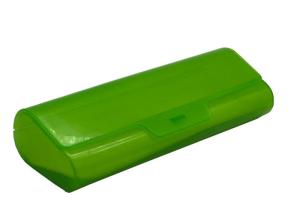 China Slim Green Plastic Glasses Case Custom Logo Printing wholesale
