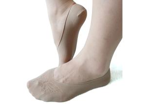 China Ultra Thin No Show Ankle Socks Fishnet Footcover Nylon Material wholesale