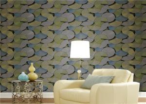 China Anti - Static PVC Vinyl Wallpaper Strippable Match For Restaurant Background wholesale