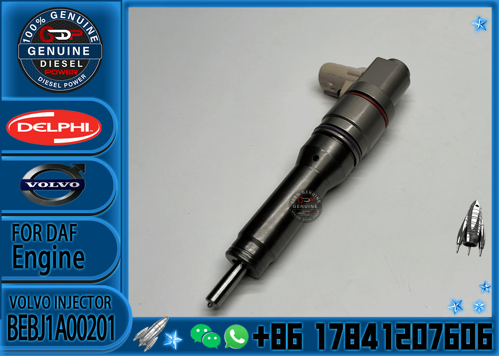 Common Rail Injector BEBJ1A00001 BEBJ1A00101 BEBJ1A00201 1725282 1905002 BEBJ1D00001 1925657 BEBJ1DO0003 For DAF CF85