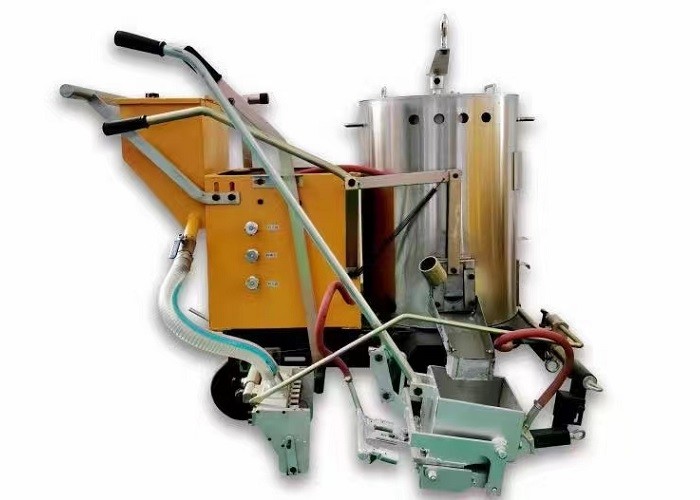 Hand Pushing Parking Line Striper Street Striping Machine 1.2-3mm Adjustment Range