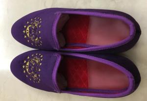 China Fashion Embroidery Mens Velvet Loafers Breathable Velvet Slip On Flat Loafer wholesale