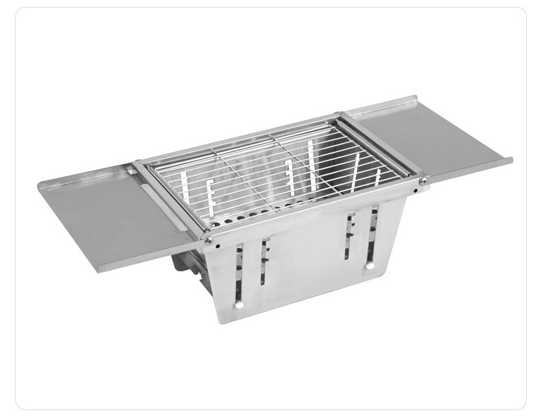 Stainless Steel Portable Home Stall Carbon Burning Stove Outdoor Camping Folding BBQ