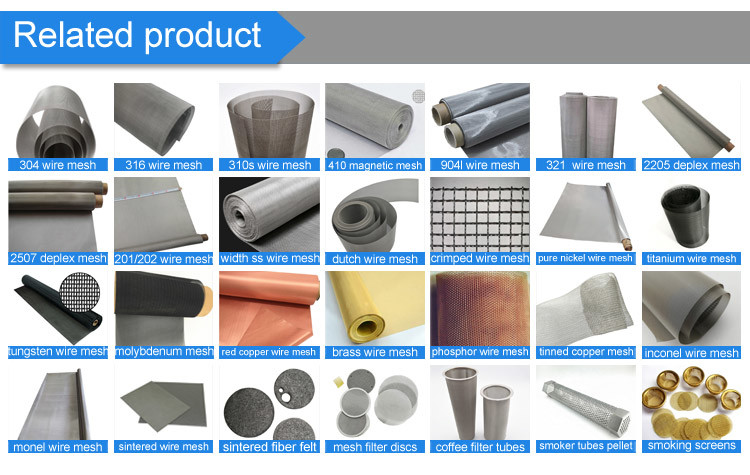 SUS304/SUS316/SUS316L Stainless Steel Wire Mesh For Filtering Steel Crimped Wire Mesh