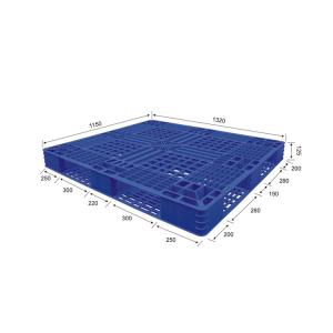China Hygienic HDPE Plastic Pallet 1190x1150 Blue 4000Kg Static For Warehouse wholesale