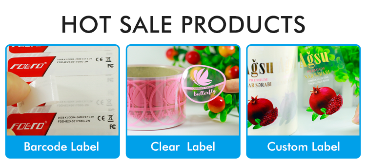 Oilproof Tear Resistant Sticker Labels