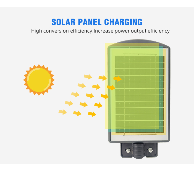 Outdoor Integrated 100W LED Solar Streetlights with High Lumen