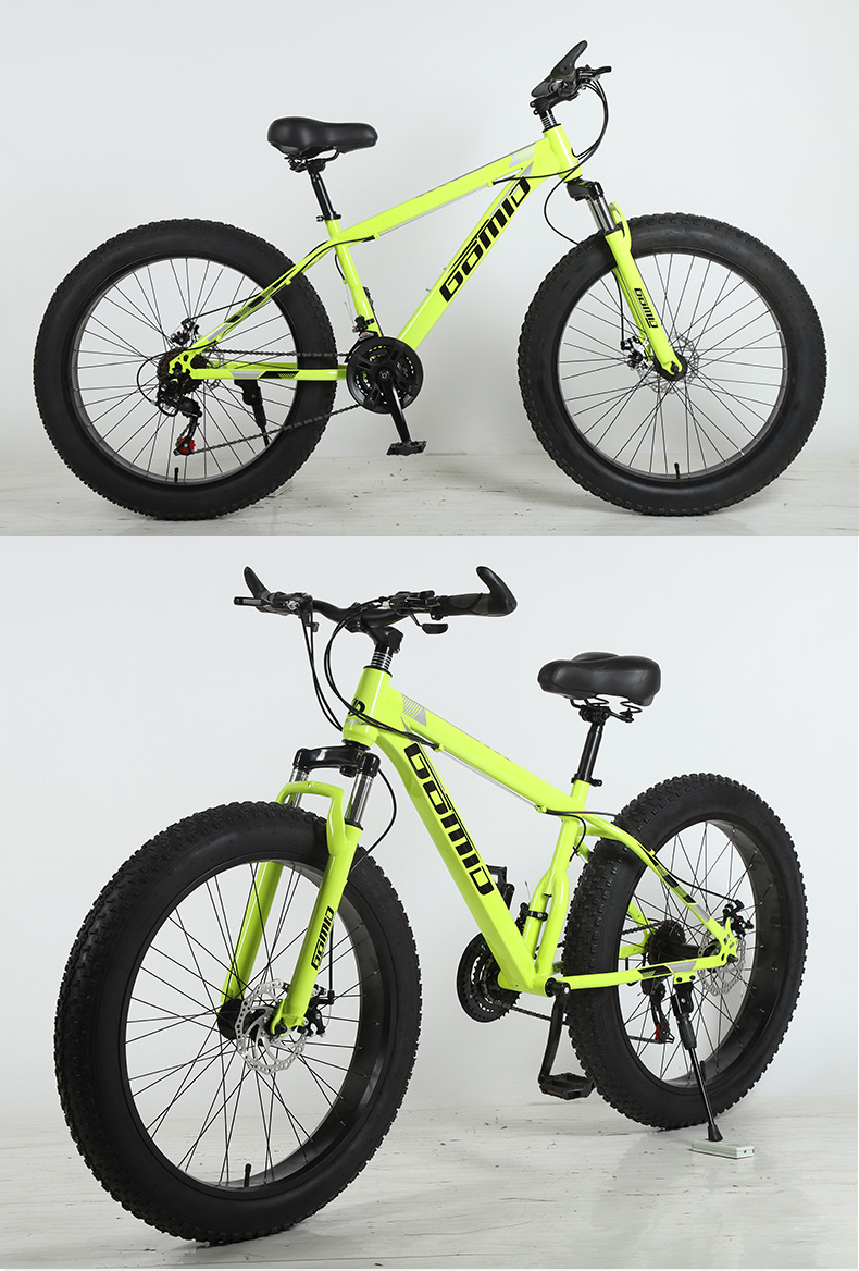 Comfortable Swallow Handlebar Fat Tire Bike OEM Customizable Snow Mountain Beach Cruisers Cycle Bicycle 26inches