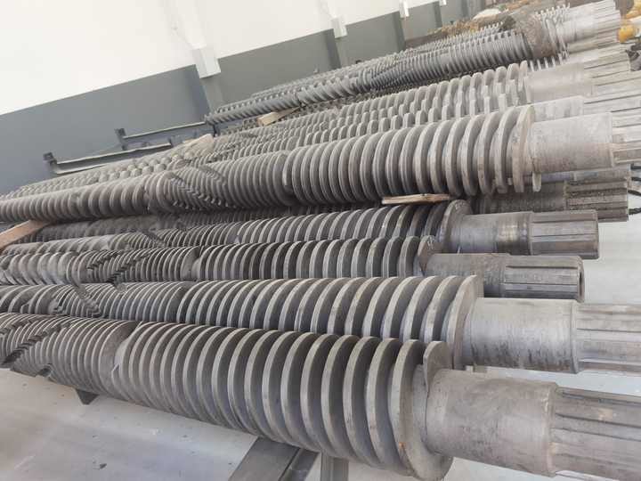 38CrMoAlA Conical Twin Screw Barrel 2400mm For WPC Extrusion Machine