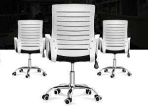 China Brown PU Leather Headrest Armrest Office Chair wholesale