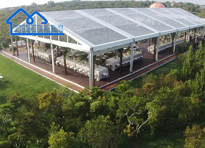 A Shape Wedding Party Events Large Aluminium Tent House With Tarpaulin Affordable Wedding Tents