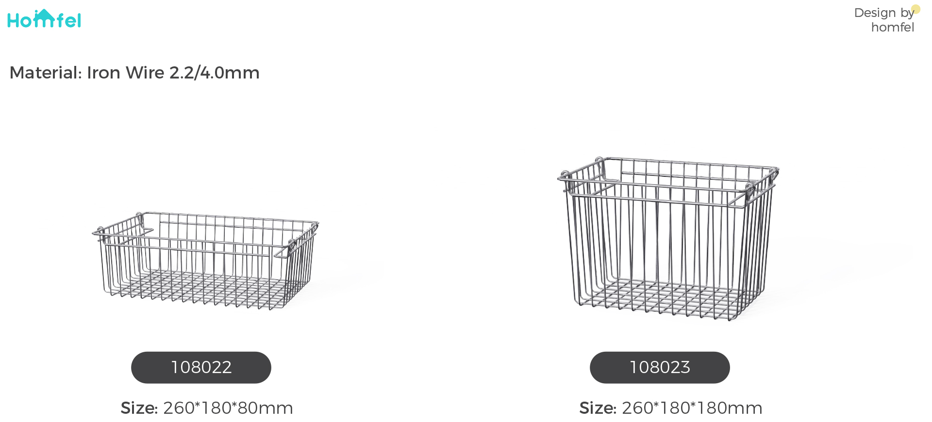 Metal Wire Basket Household Bedroom Organizer For Neatening / Storage