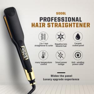 China LCD Display Negative Ion Hair Straightener Ceramic Hair Straightening Iron wholesale