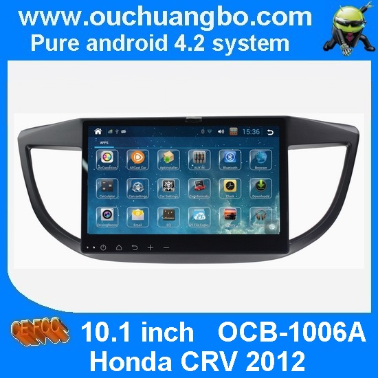 Ouchuangbo free shipping Honda CRV 2012 car stereo with radio bluetooth gps navigation 10.1 inch screen
