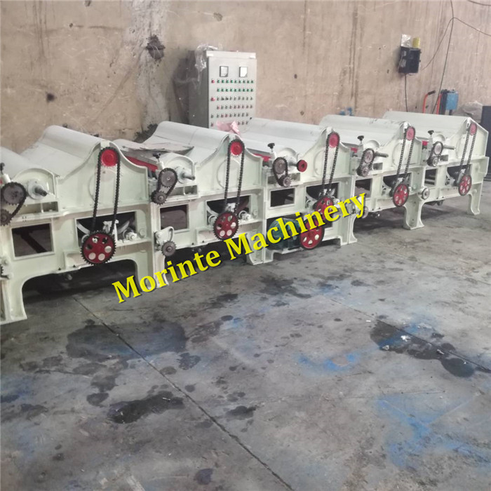5 rollers cotton waste recycling machine garment waste tearing machine for felt making