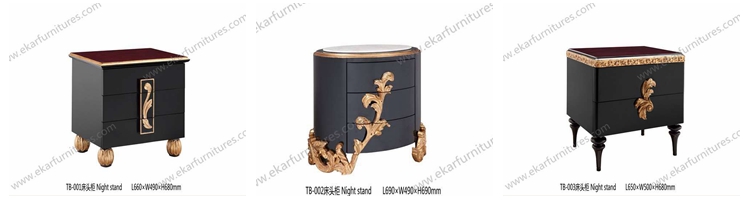 Grand Palace Bedroom furniture wooden Bedside Table TB-003