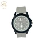 Fashionable Round Dial Silicone Unisex Wristwatch Trendy Waterproof Watch With