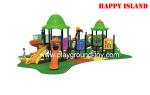 Kids Playground Equipment , Park Entertainment Machine Red Blue