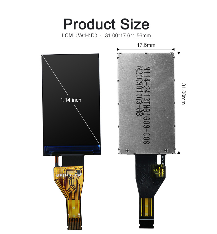 Polcd 135X240 1.14 Inch Raspberry Pi Spi Lcd ST7789V Medical LCD Display