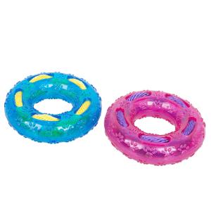 China Rubber Materials Chew Tough Donut Puppy Teething Toys wholesale