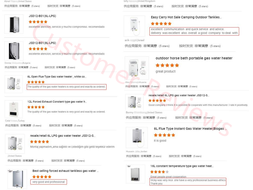 10L-20L Instant Tankless Gas Water Heater LPG Natural Gas Copper Heat