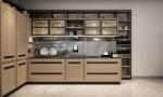 Light Oak Modern Kitchen Cabinets Premium Stainless Steel Custom Design