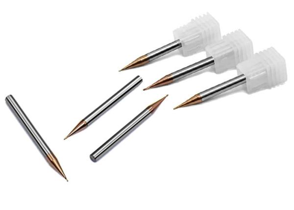 Anti Corrosive 4 Flute Carbide End Mill ALTiN Coating For High Cutting