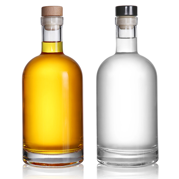 Glass Bottle Custom Empty Crystal Glass Wine Bottles 500ml 750 ml for Beverage Supply