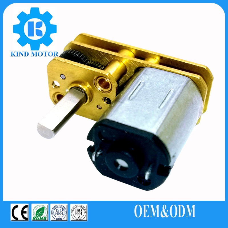 1.5V 3V 5V 6V 65rpm 200rpm Precious mini dc Gear Brush Motor 12mm N20